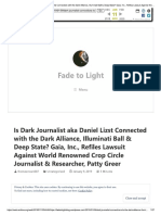Dark Journalist aka Daniel Lizst Connected with the Dark Alliance Deep State. Gaia v Patty Greer