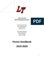2019-2020 Parent Handbook