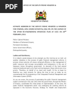 Download IFMIS Re-Engineering Strategic Plan Keynote Address by Hon Uhuru Kenyatta by Ministry of Finance SN49685356 doc pdf