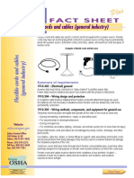 Flexible Cords and Cables (General Industry) : Fact Sheet