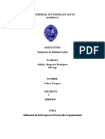 Influencia Del Liderazgo en El Desarrollo Organizacional