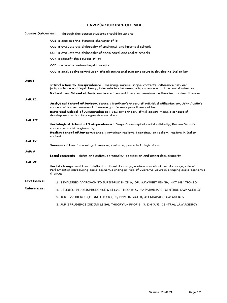 Jurisprudence PDF Jurisprudence Social Institutions