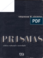 ADORNO, Theodor W. Anotações Sobre Kafka in Prismas - Crítica Cultural e Sociedade - (Ocr)