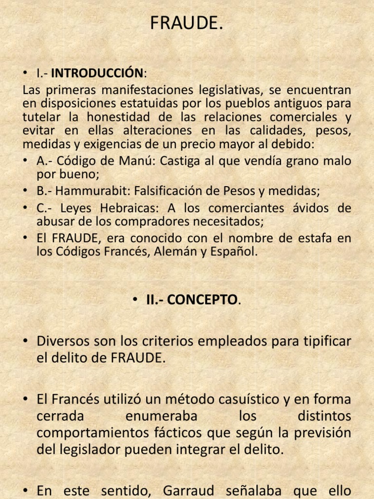 Historia y Concepto del Fraude Legal | PDF | Causalidad (Ley) | Derecho ...