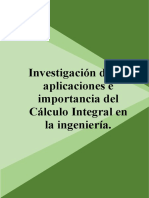 Investigación Aplicación e Importancia de La Integral.