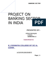 44277587 Project on Banking Sector in India