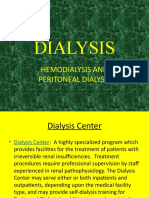 Dialysis: Hemodialysis and Peritoneal Dialysis