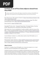 Cyclone: A Set of Pure Data Objects Cloned From Max/MSP