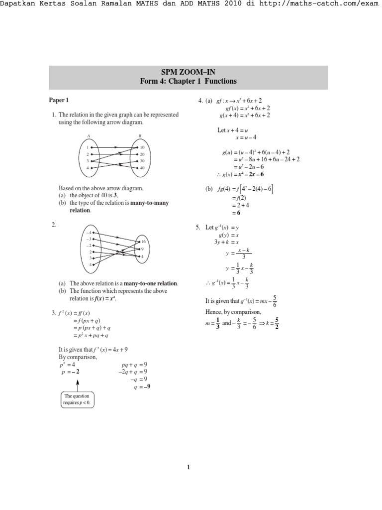 Form 4 Additional Mathematics Notes | PDF | Cartesian Coordinate System ...