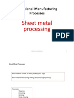SHEET METAL PROCESSING-Traditional Manufacturing Processes