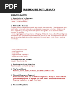 Download Treehouse Toy Library Business Plan by Elizabeth Bartley SN49693629 doc pdf