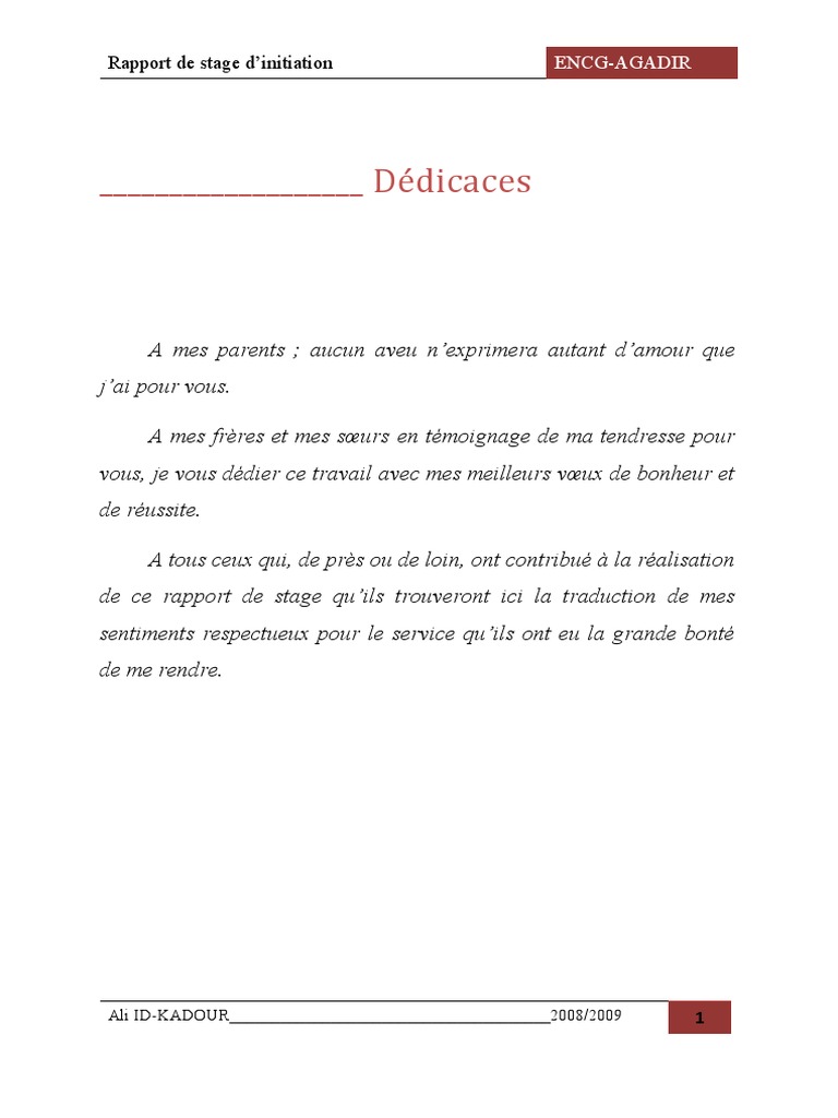 rapport de stage Final