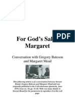 For Gods SakeConversation With Gregory Bateson and Margaret Mead