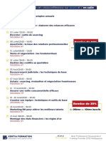 Calendrier de Formations