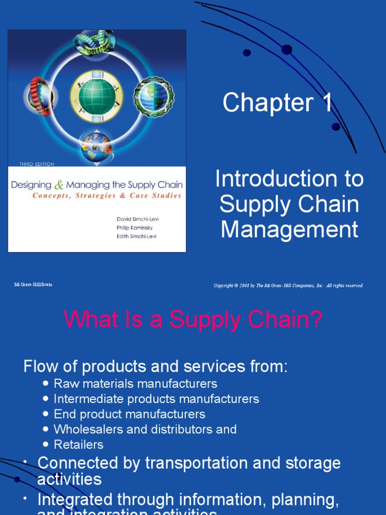 Introduction To Supply Chain Management | PDF | Supply Chain | Supply ...