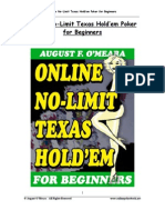 August O' Meara - Online No-Limit Texas Hold'Em Poker for Beginners