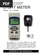 Light Meter: Operation Manual