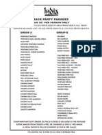 Snack Party Pakages: Group A Group B