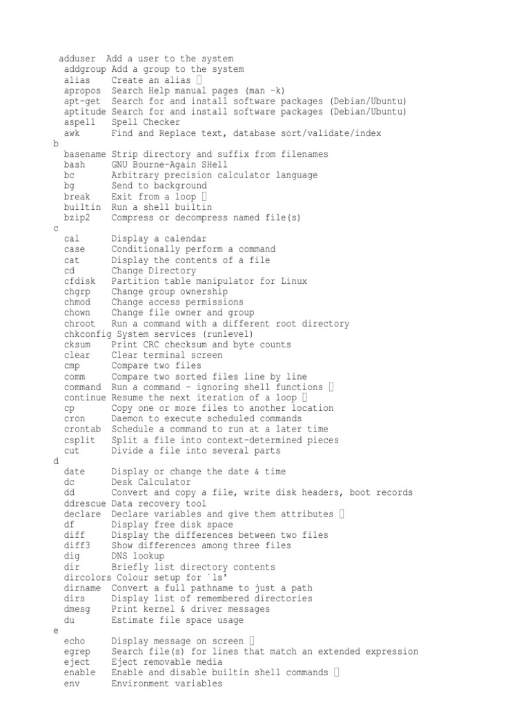 Linux | PDF | Computer File | Shell (Computing)