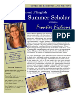 2011 Summer Scholars Flyer