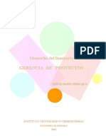 Memorias del Seminario de Gerencia de Proyectos