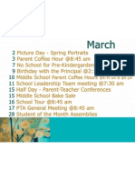 March 2011 P.S./I.S. 217 (Roosevelt Island School) PTA Calendar