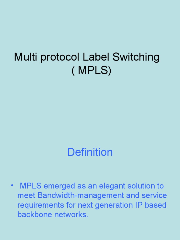 Multi Pro To Cal Label MPLS | PDF | Networking | Multiprotocol Label ...
