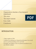 Index: Comment Organization Structure of Up Transport Department The Crisis The Major Reasons Case Study Conclusion