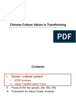 Chinese Culture Values in Transforming