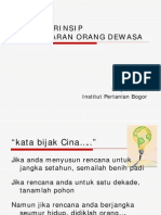 PEMBELAJARAN ORANG DEWASA