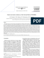 Code reservation schemes optimize WCDMA performance