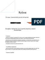 Referat Baschet Volei