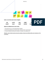 Modal Verbs: Here's A List of The Modal Verbs in English