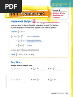 Homework Helper: Multiply Whole Numbers and Fractions