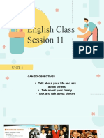 English Class - Session 11 - Monday, December 7TH