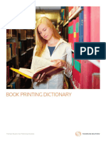 Thomson Reuters Core Publishing Solutions Book Printing Dictionary