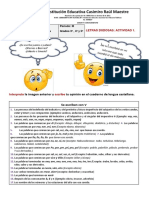 Institución Educativa Casimiro Raúl Maestre: La Imagen Anterior y Tu Opinión en El Cuaderno de Lengua Castellana