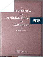 José Antonio Teixeira Cabral - Estatística Da Real Província de São Paulo, Tomo 1º, 1827