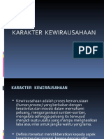 Karakter Kewirausahaan