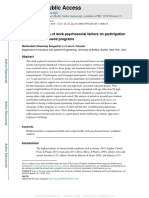 Sangachininteractive Effects of Work Psychosocial Factors On Participation in