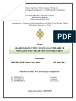 Devis Estimatif Et Quantitatif