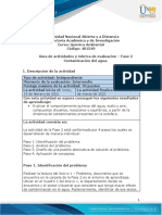 Guia de actividades y rúbrica de evaluación - Unidad 1 - Fase 2 - Contaminación del agua