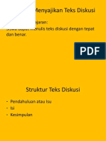 MENYAJIKAN TEKS DISKUSI