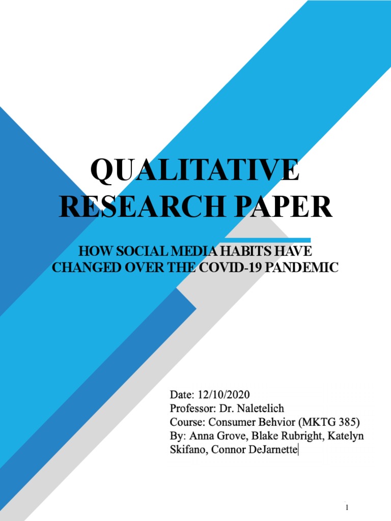 Qualatative Reseacrh Paper-1 | PDF