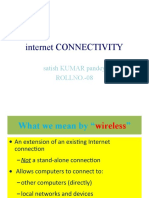 Internet CONNECTIVITY: Satish KUMAR Pandey ROLLNO.-08