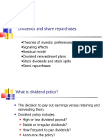 Dividends and Share Repurchases