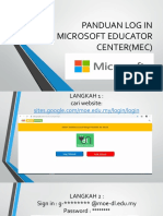 Panduan Log in Microsoft Educator Center (Mec)