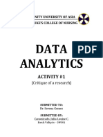 Data Analytics: Activity #1