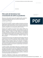 ASN - Mercado de Bicicletas Tem Crescimento de 26% Na Pandemia