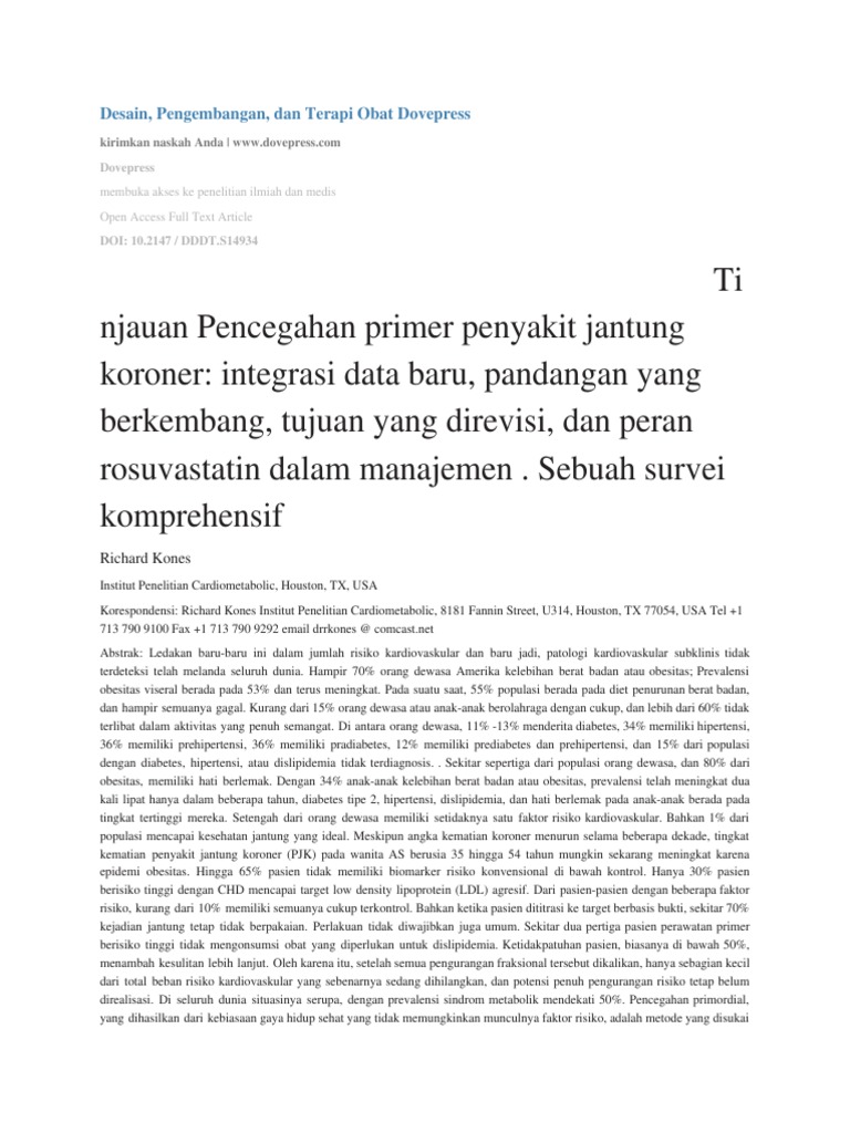 Salinan Terjemahan Primary Prevention Pjk Pdf